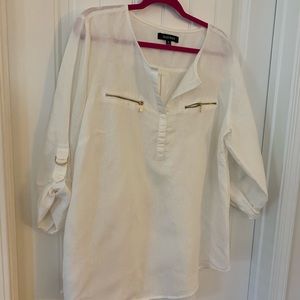 1X Linen Ellen Tracy Top